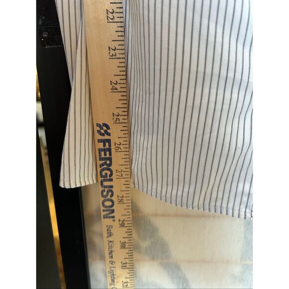 Banana Republic Striped Button Front Camisole Tank Top Women’s Large White Black - Picture 5 of 6